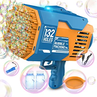 Bubble gun, 2-14 years old toddler bubble machine, electric
